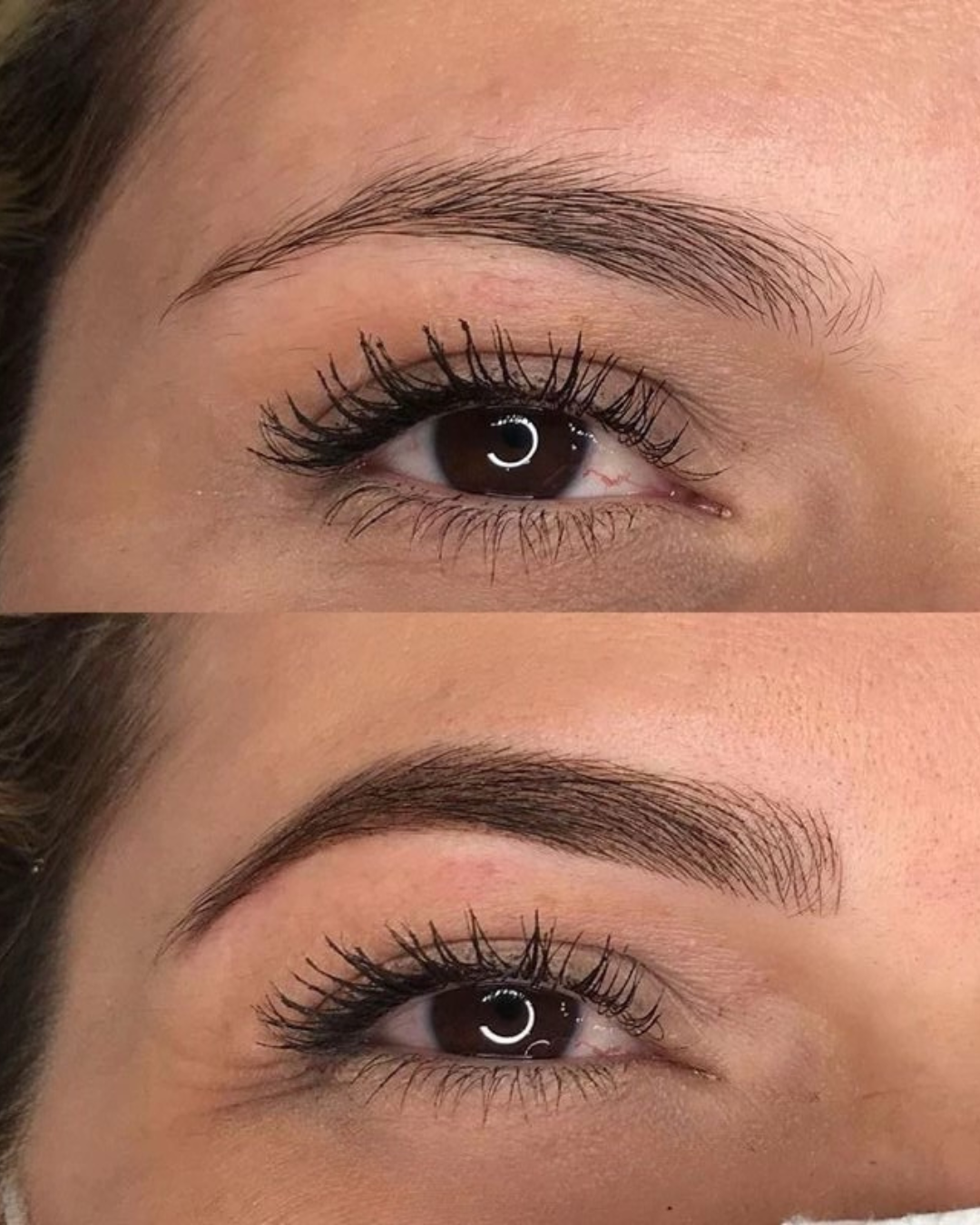 Comparativa de cejas antes y después, imagen 3