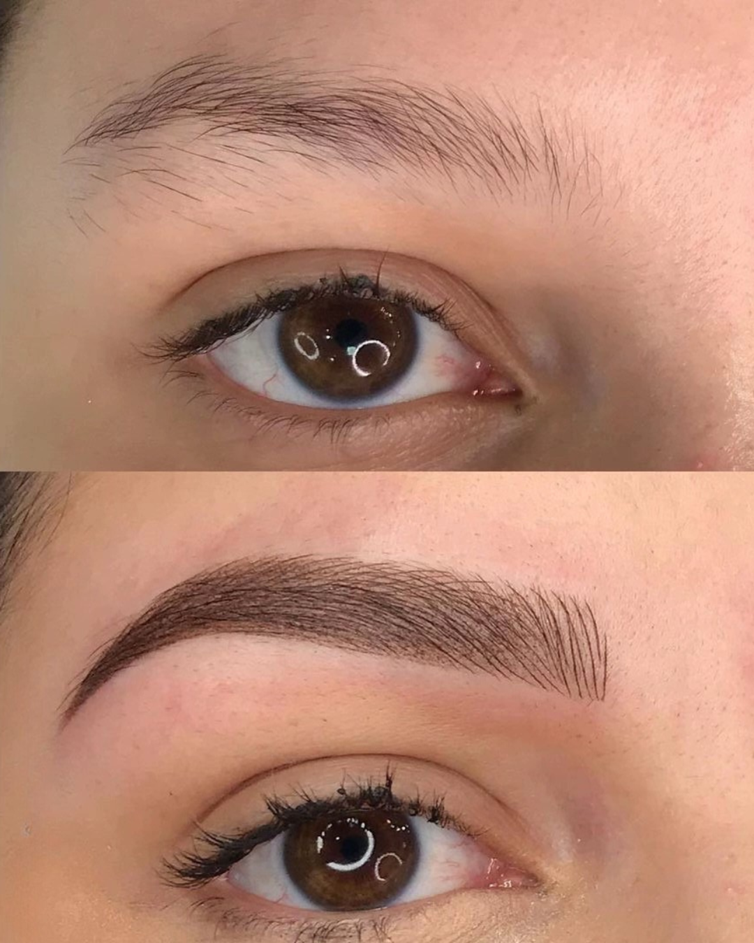 Comparativa de cejas antes y después, imagen 4